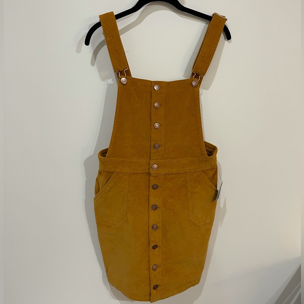 Fallin For You Corduroy Overall Dress - Fashion Nova